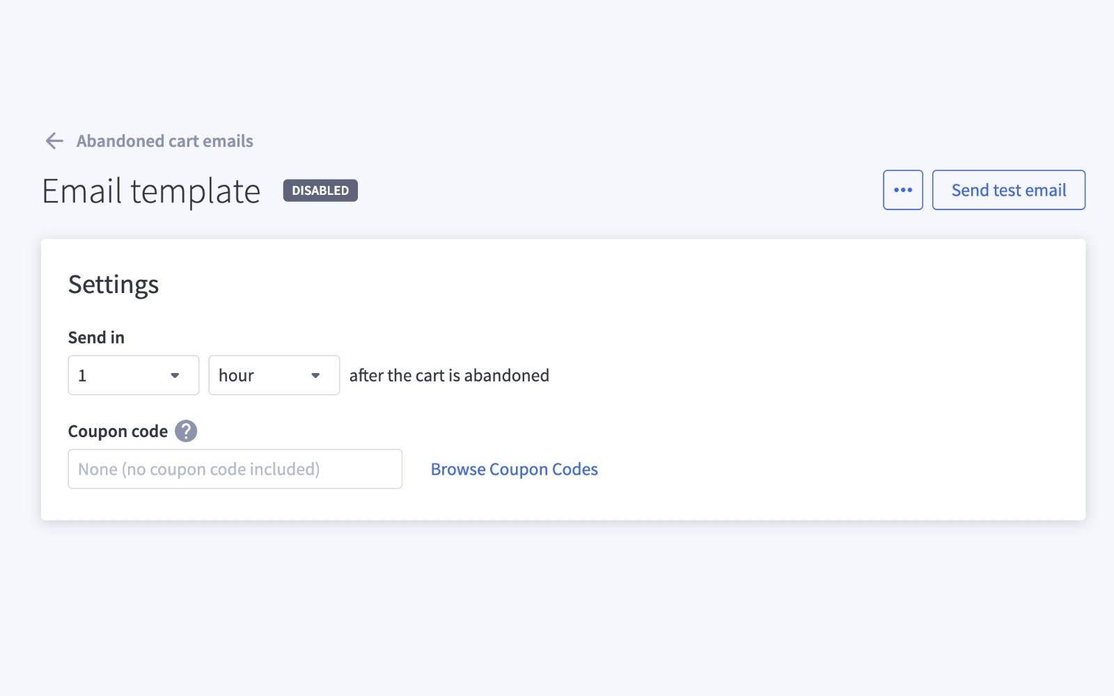 customize email settings